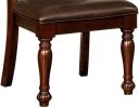 Glorious Classic Traditional Dining Chairs Cherry Solid wood Leatherette Seat Set of 2pc Side Chairs Turned Legs Kitchen Dining Room