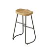 29.52" Stylish and Minimalist Bar Stools Set of 2, Counter Height Bar Stools, for Kitchen Island, Coffee Shop, Bar, Home Balcony, Wood Color