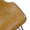 Set of 2, Leather Dining Chair with High-Density Sponge, PU Chair Kitchen Stools for Dining room,homes, kitchens,Brown