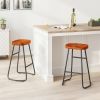 29.52" Stylish and Minimalist Bar Stools Set of 2, Counter Height Bar Stools, for Kitchen Island, Coffee Shop, Bar, Home Balcony, Brown