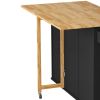 Kitchen Island Cart with 2 Door Cabinet and Three Drawers,43.31 Inch Width with Spice Rack,Towel Rack