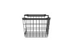 Oceanstar Stackable Metal Wire Storage Basket Set for Pantry, Countertop, Kitchen or Bathroom – Black, Set of 3